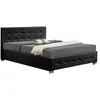Image de Lit coffre 140 x 190 cm noir NEWINGTON