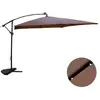 Image de Parasol marron droit carré 3 x 3 m led SOLENZARA