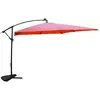 Image de Parasol terracotta droit carré 3 x 3 m led SOLENZARA