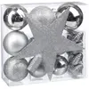 Image de Kit de décorations pour sapin de noël - 18 Pièces - Argent