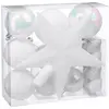 Image de Kit de décorations pour sapin de noël - 18 Pièces - Blanc