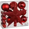 Image de Kit de décorations pour sapin de noël - 18 Pièces - Rouge