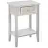 Image de Table de chevet Charme - 1 Tiroir - Marron naturel