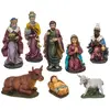 Image de 8 Santons pour crèche de Noël - H. 20 cm - Multicolore