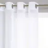 Image de Voilage à rayures - 140 x 240 cm - Blanc