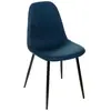 Image de Chaise Nokas - Pied en métal - Bleu navy