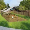 Image de MARKET Enclos poulailler 24 m² acier galvanisé