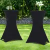 Image de MARKET Lot de 2 Housses Noires Table Haute 105 CM