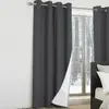 Image de MARKET Lot de 2 rideaux thermiques gris anthracite 135x240