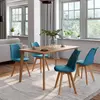 Image de MARKET Lot de 4 Chaises SARA - Bleu Canard
