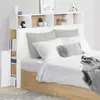 Image de Market CLEO Tête de lit - Blanc et hêtre 165 cm
