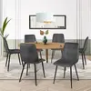 Image de IDMARKET Chaises x6 MILA - Gris Foncé
