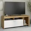 Image de IDMARKET Malo Meuble TV Blanc