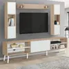 Image de MARKET Meuble TV HOUSTON Bois/Blanc