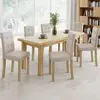 Image de IDMARKET Chaises POLGA - Capitonnées Beiges