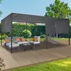 Image de MARKET Pergola Coulissante 3x6m - Gris Anthracite