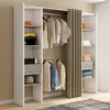 Image de Dressing extensible double MERYL 120/180 x 50 x 180 cm blanc