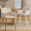 Image de Lot 2 chaises velours beige