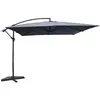 Image de Parasol gris déporté carré 3 x 3 m SOLENZARA