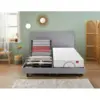 Image de Sommier lectrique Epeda HORIZON 2 en 1 Gris Imp'rial 2x90x200
