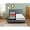 Image de Sommier lectrique Epeda ESCAPADE 2 en 1 Chin' Gris 2x80x200
