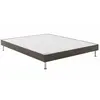 Image de Bultex ROBUSTO - Sommier tapissier côtelé brun - 160x200 cm