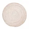 Image de Tapis rond Ø100cm fait à la main en jute motif simple pour entrée SPIRALTRY