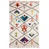 Image de Tapis berbère 60x110 tissé motifs tribaux LYN5 OURIKA C blanc