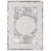 Image de Tapis oriental 120x160 rectangle gris clair tissé motif ancestral LYN7 BALROD