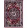 Image de Tapis oriental 160x230 rectangle crème et rouge tissé motif ethnique LYN1 ROSOR