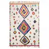 Image de Tapis berbère 40x60 tissé motif ethnic LYN5 OURIKA F ivoire