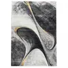 Image de tapis salle à manger 280x380 tissé jaune et gris rectangle motif géométrique