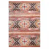 Image de Tapis berbère 120x170 tissé motif saharien CLARK 5 rouge et jaune