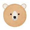 Image de Tapis rond Ø100cm fait main en jute motif animaux pour salon JUTEBEAR