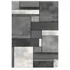 Image de tapis bibliothèque 120x170 tissé gris rectangle motif géométrique LYN8 GEOME