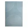 Image de tapis salon 160x225 tissé bleu rectangle motif géométrique LYN49 ARCROL
