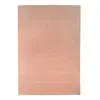 Image de tapis salon 200x290 tissé rose rectangle motif géométrique LYN49 ARCROL