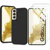 Image de Coque Pour Samsung Galaxy S22 PLUS 5G Silicone Noire + 2 Verres Trempes Little Boutik®