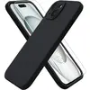 Image de Little Boutik Coque Silicone pour iPhone 15 - Noir