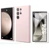 Image de Little boutik Coque silicone et verre trempé Samsung Galaxy S24 Ultra - Rose