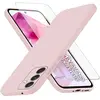 Image de Little boutik Coque en silicone avec verre trempé Samsung Galaxy A55 5G - Rose