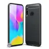 Image de Htdmobiles Coque silicone Huawei P40 Lite E / Y7p - Noir carbone