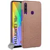 Image de Huawei Y6p Coque Rigide Cuir Crocodile - Marron