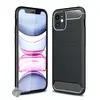Image de Coque Silicone Gel Carbone pour iPhone 12 Mini - Noir