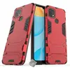 Image de Coque rigide anti choc pour Oppo A15 + verre trempe - ROUGE