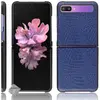 Image de HTD Mobiles Coque simili cuir Samsung Galaxy Z Flip - Bleu Foncé