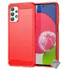 Image de Htdmobiles Coque en gel et silicone Samsung Galaxy A23 4G / 5G - Rouge carbone