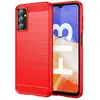 Image de Htdmobiles Coque en silicone Samsung Galaxy M13 4G / M23 5G - Rouge carbone