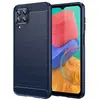 Image de Coque pour Samsung Galaxy M33 5G - housse etui silicone gel carbone + verre trempe - BLEU FONCE