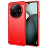 Image de Htdmobiles Coque en silicone Xiaomi Redmi A3 / Poco C61 4G - Rouge carbone